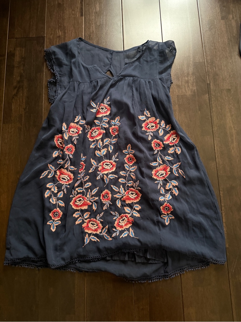 Abercrombie embroidered mini dress